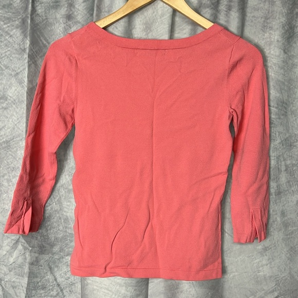 Banana Republic Coral 3/4 Sleeve Boatneck Sweater - size XS - Picture 8 of 11